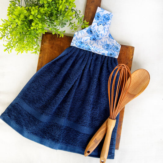Blue flowers Kitchen Towel