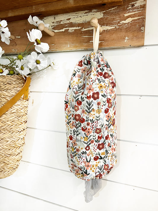 Wildflower Plastic Bag Holder