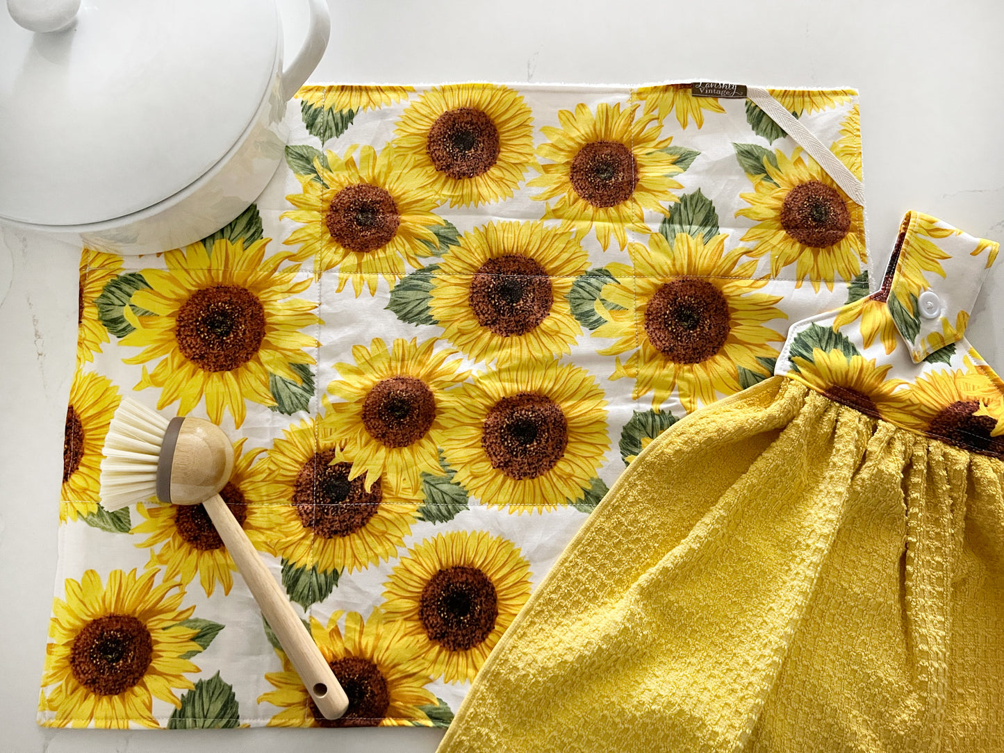 Large sunflowers Drying Mat