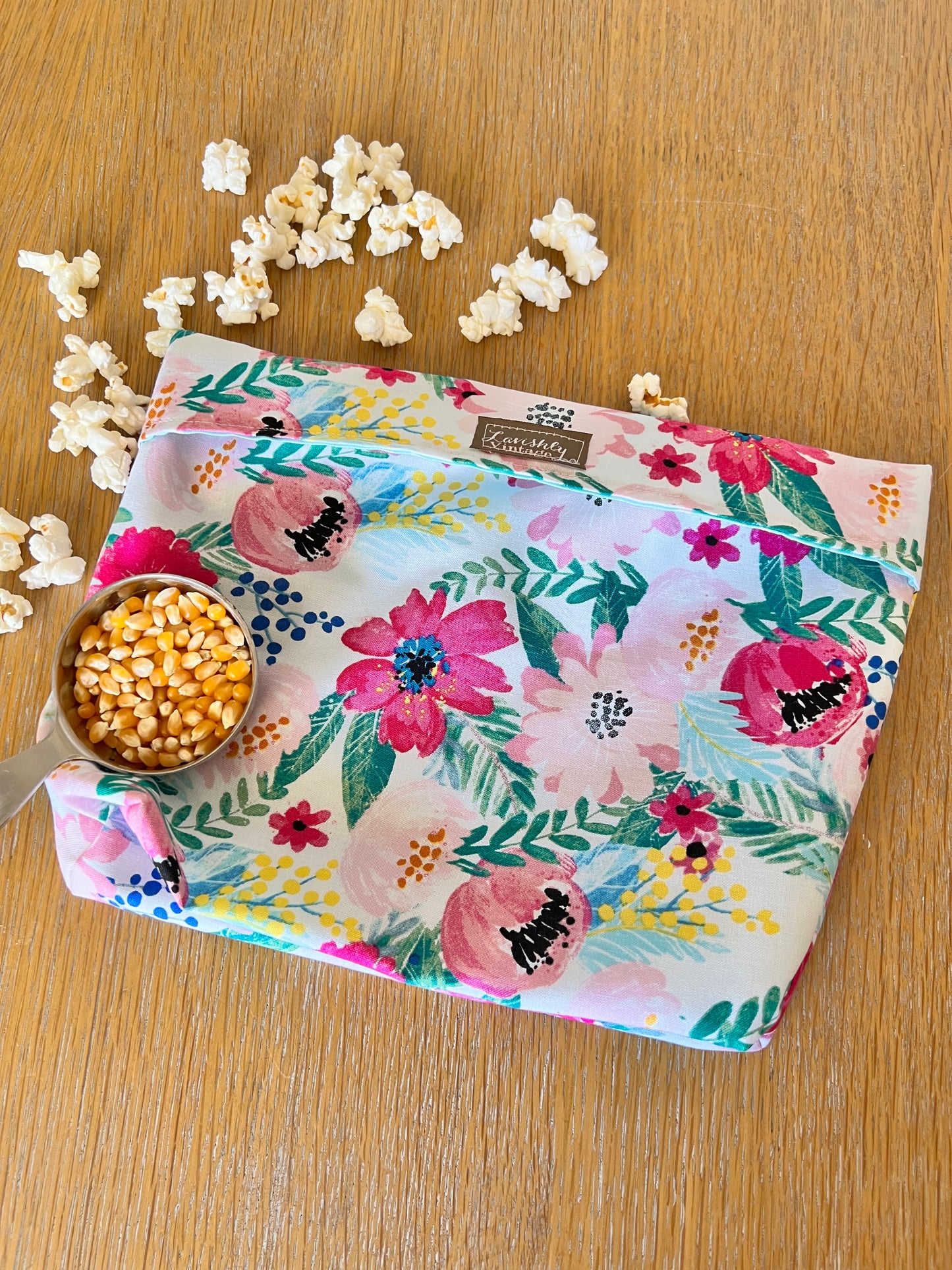Floral and Berry Popcorn Bag
