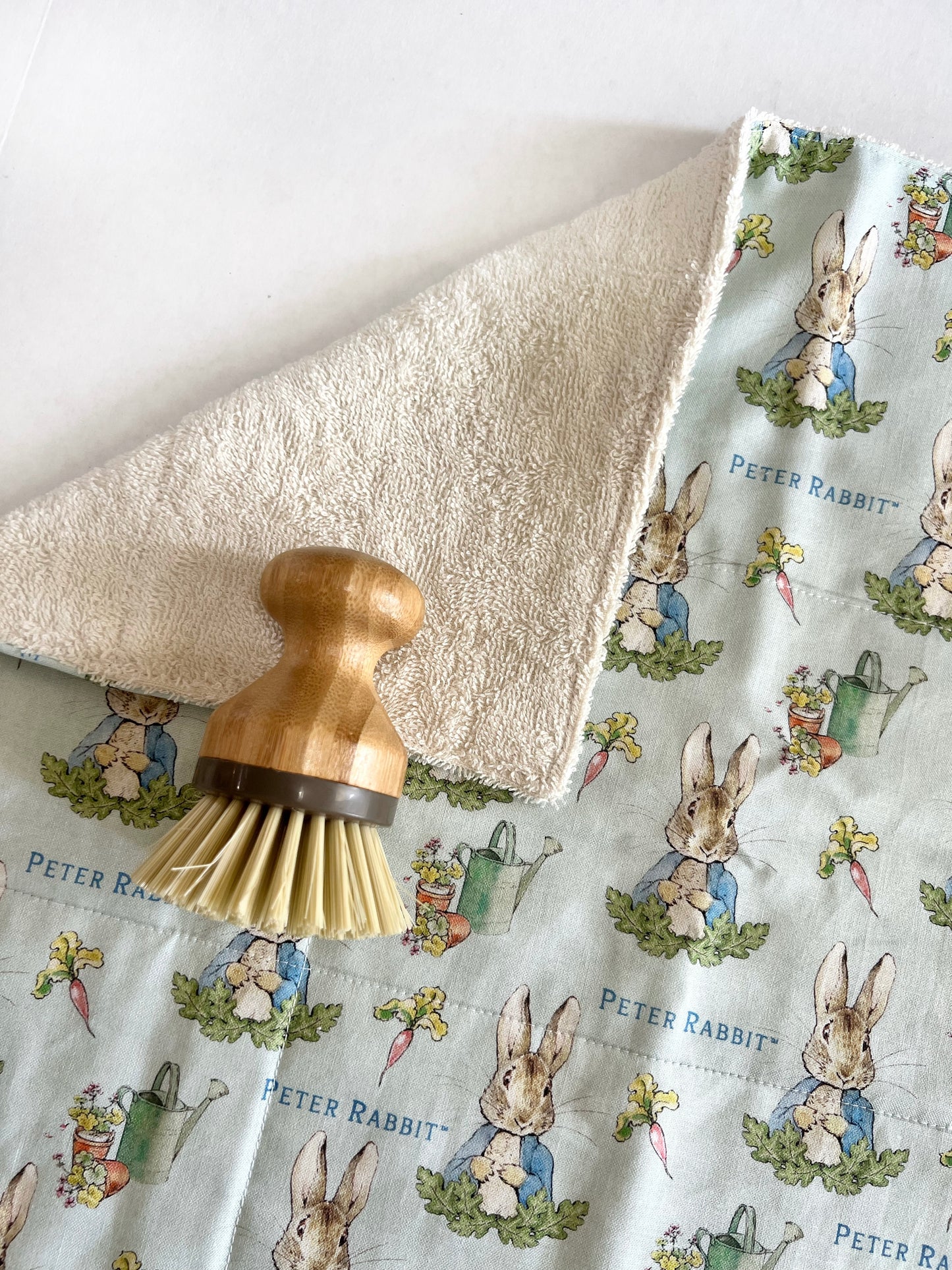 Peter Rabbit on Blue Drying Mat