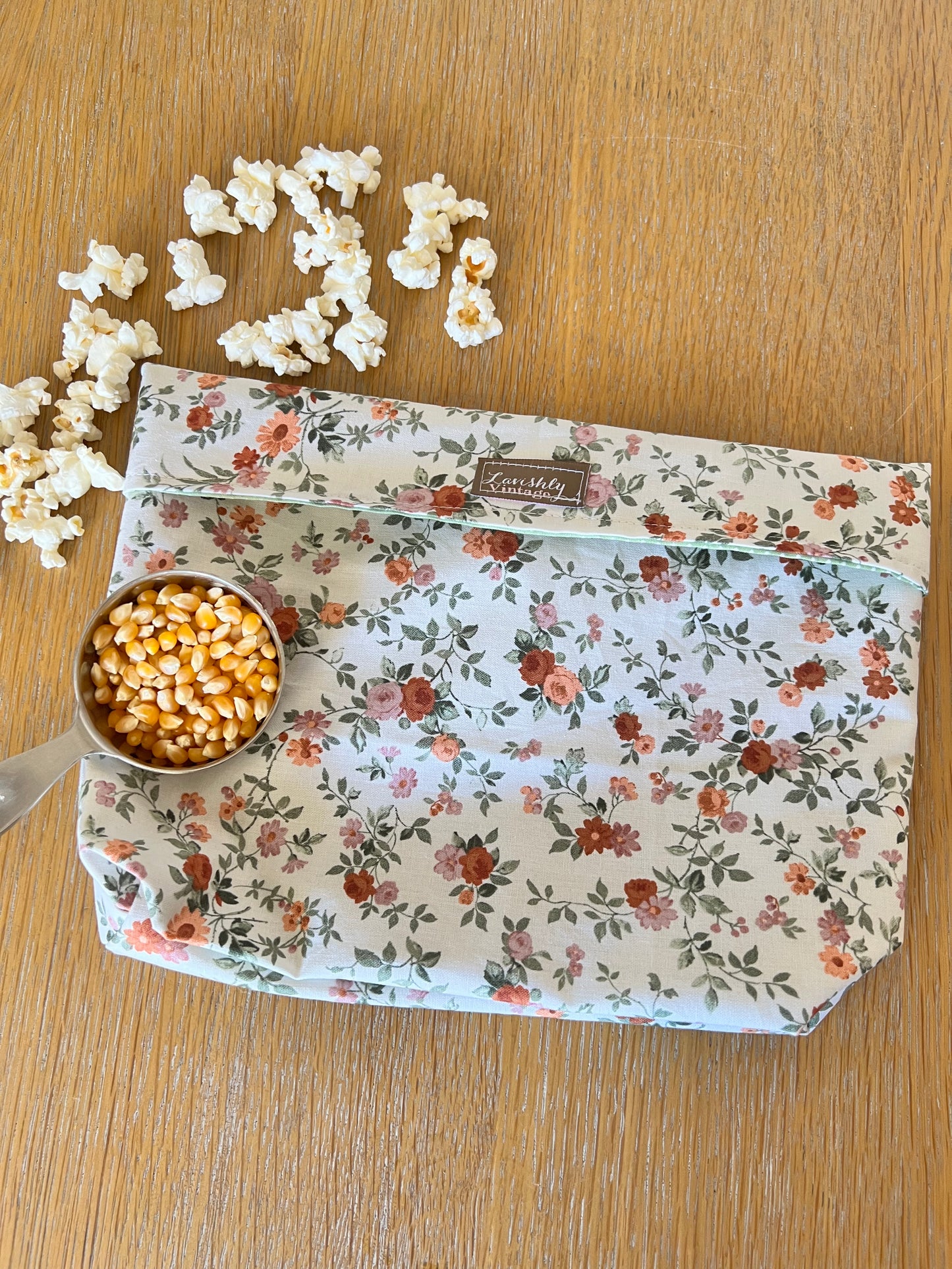 Emily Floral Popcorn Bag
