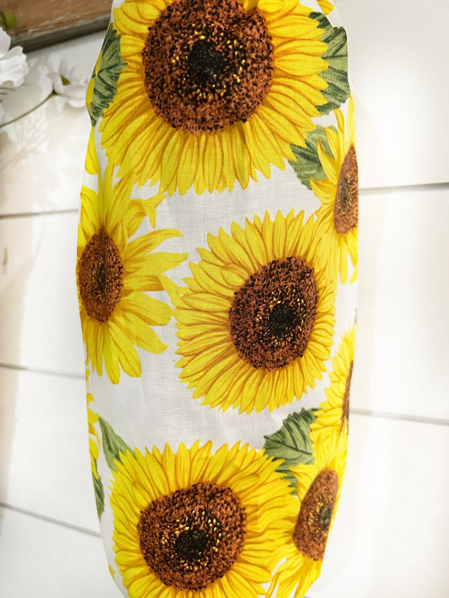 Large Sunflower Plastic Bag Holder